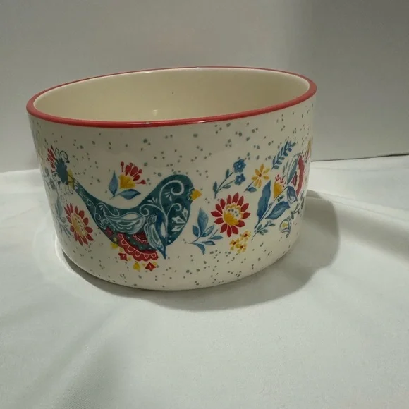 The Pioneer Woman Maze Set Of 3 Round Ceramic Nesting Bowls 2 With Lids - Picture 1 of 15